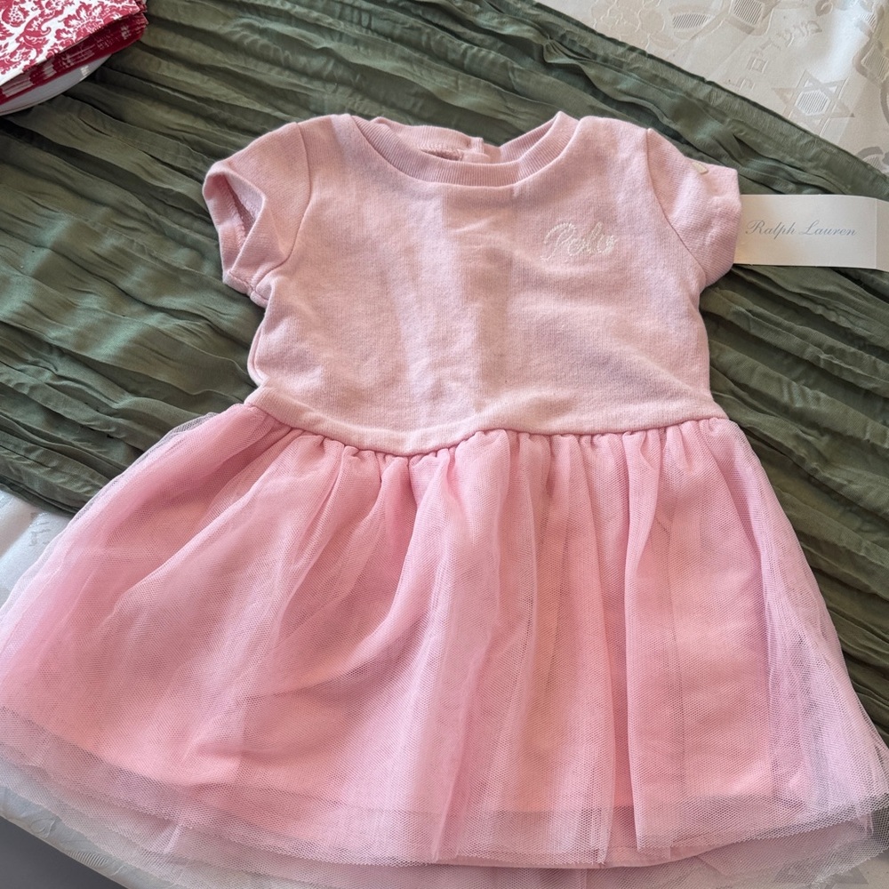 Ralph Lauren Soft Pink Baby Dress